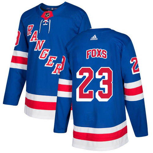 Cheap Adidas New York Rangers 23 Adam Foxs Royal Blue Home Authentic Stitched Youth NHL Jersey